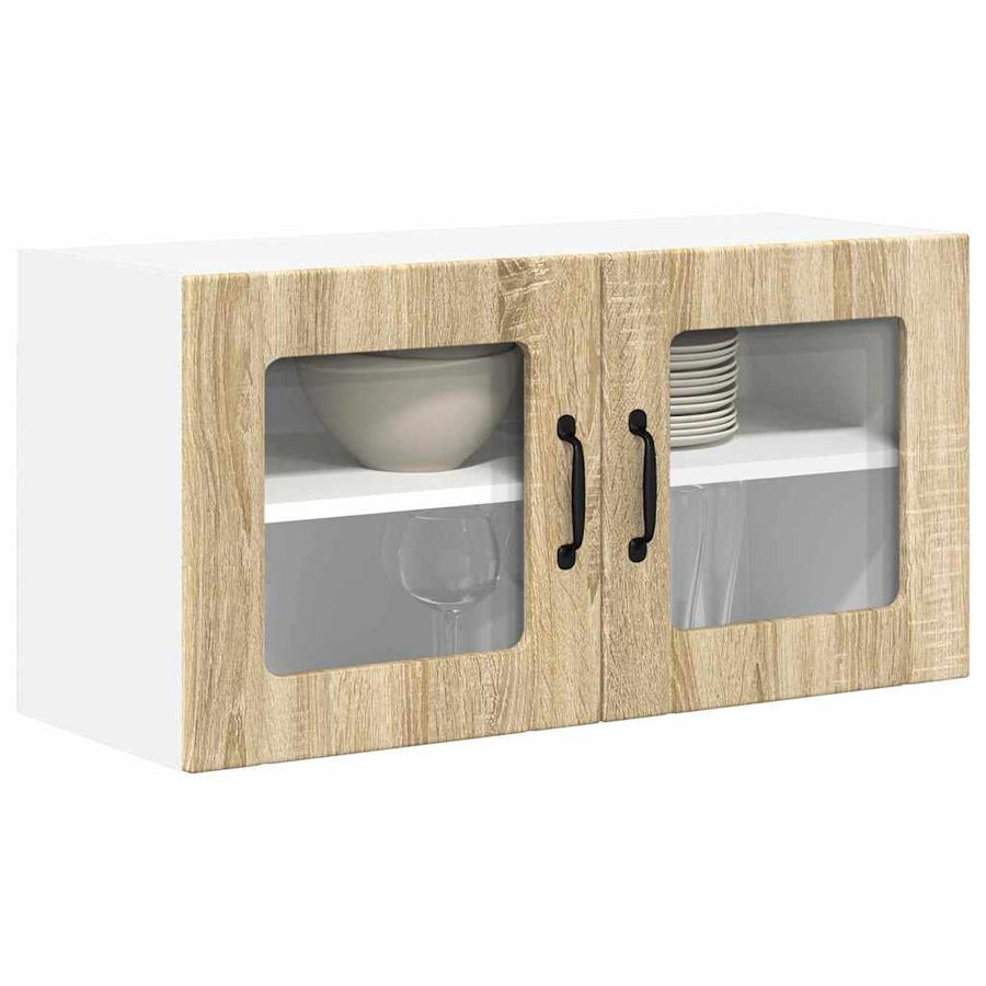 Keukenkast aan de muur met plank Sonoma Eiken 80 x 31 x 40 cm