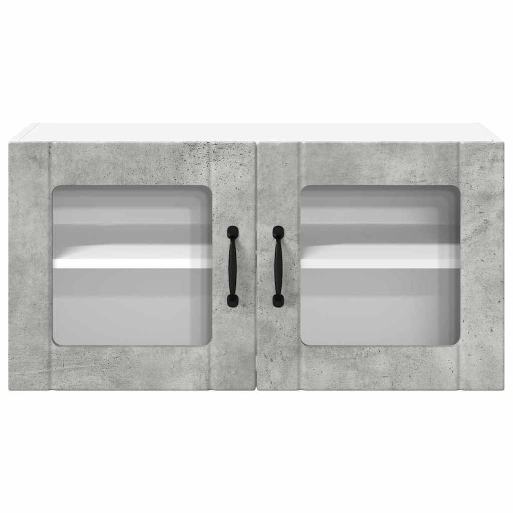 Keukenkast aan de muur Beton Grijs 80 x 31 x 40 cm Bewerkt hout