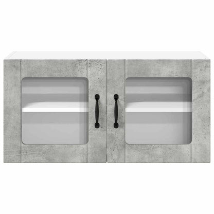Keukenkast aan de muur Beton Grijs 80 x 31 x 40 cm Bewerkt hout