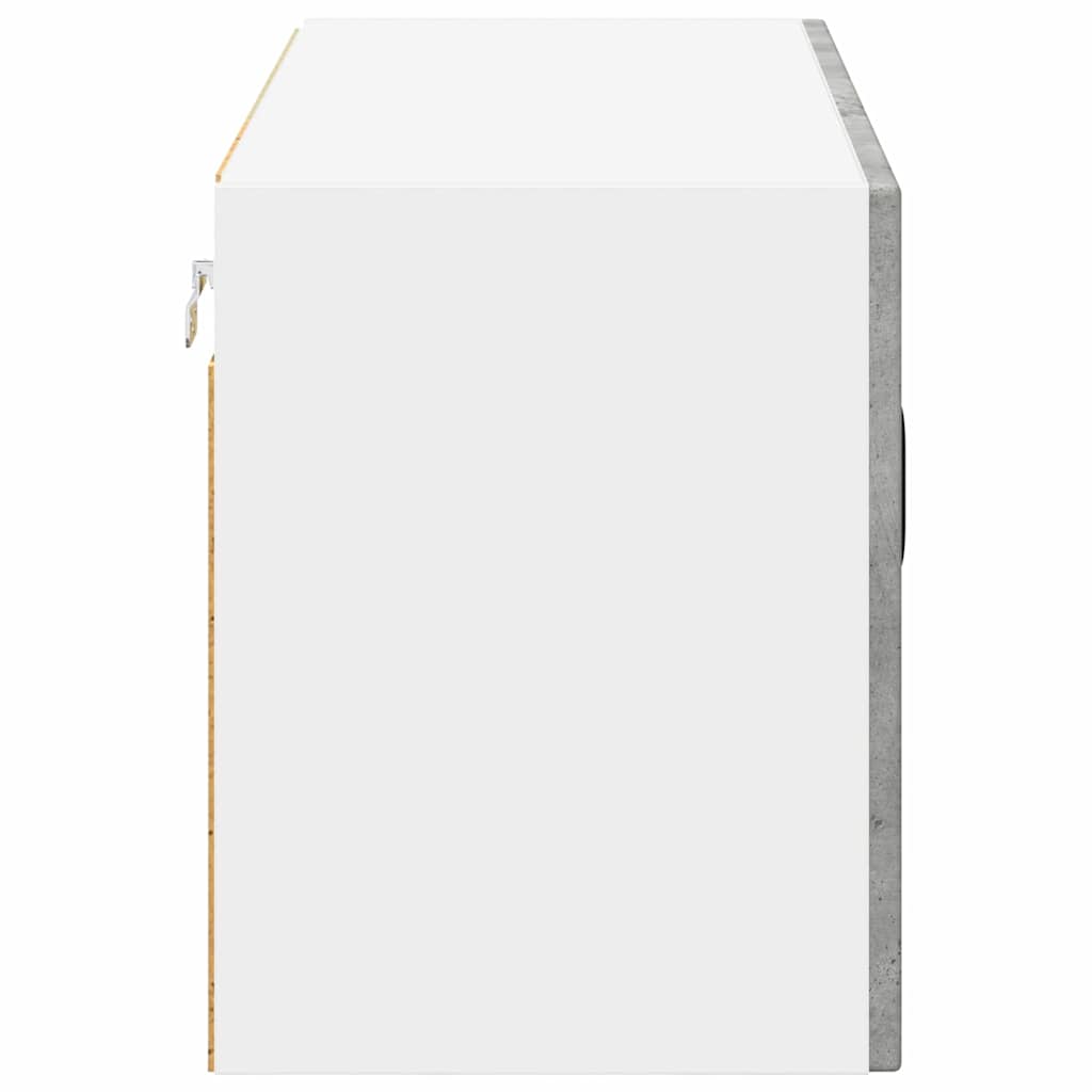 Keukenkast aan de muur Beton Grijs 80 x 31 x 40 cm Bewerkt hout