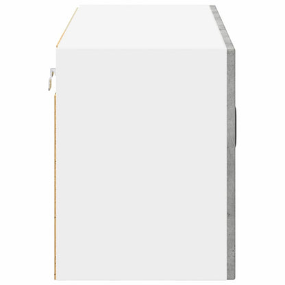 Keukenkast aan de muur Beton Grijs 80 x 31 x 40 cm Bewerkt hout