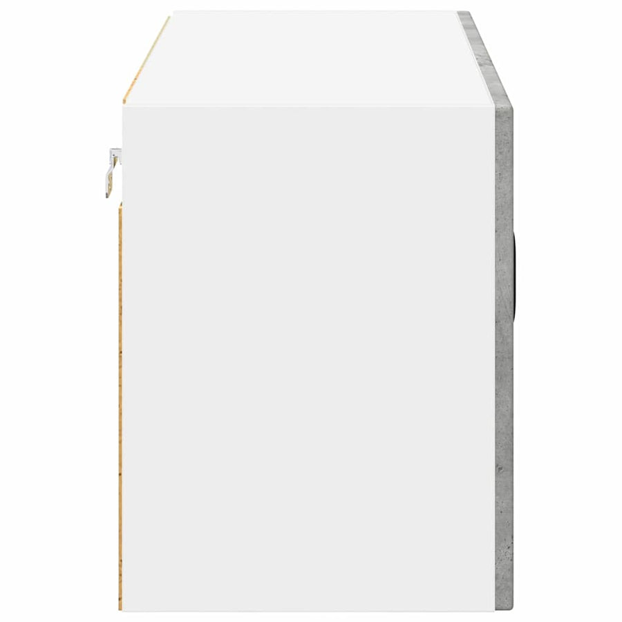 Keukenkast aan de muur Beton Grijs 80 x 31 x 40 cm Bewerkt hout
