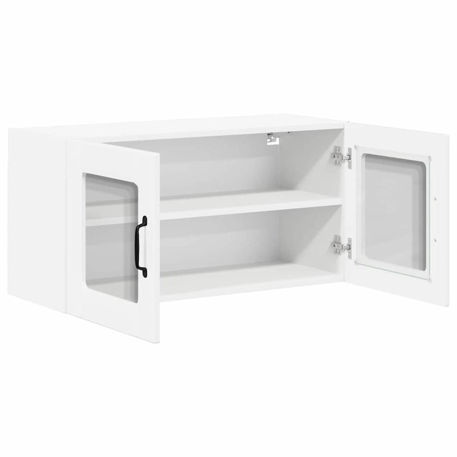 Keukenkast aan de muur met plank Hoogglans wit 80 x 31 x 40 cm