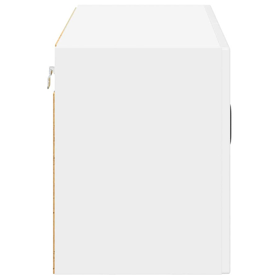 Keukenkast aan de muur met plank Hoogglans wit 80 x 31 x 40 cm