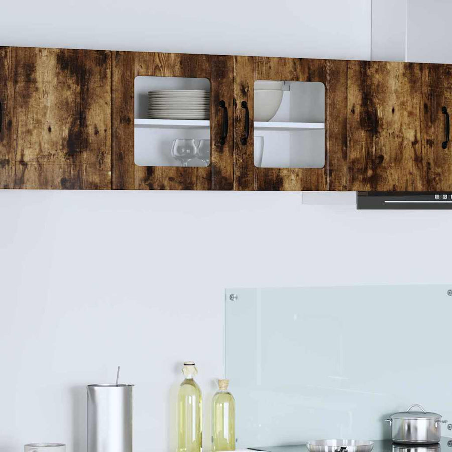 Keukenkast aan de muur met plank Gerookt eiken 80 x 31 x 40 cm