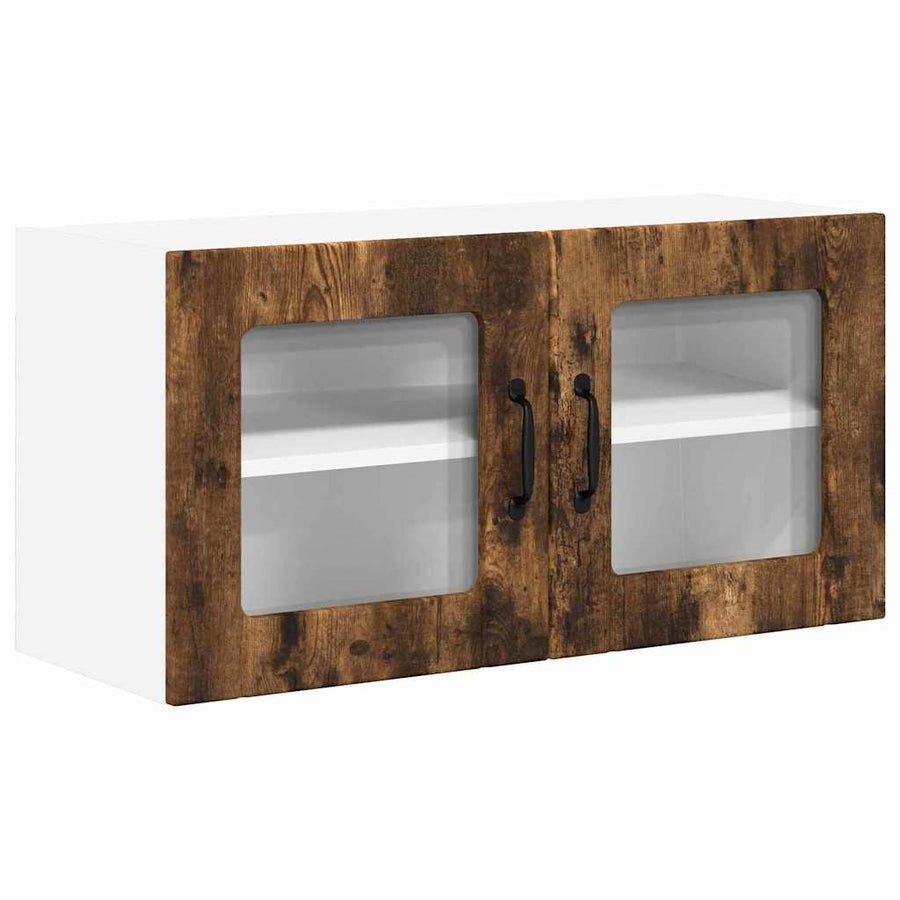 Keukenkast aan de muur met plank Gerookt eiken 80 x 31 x 40 cm