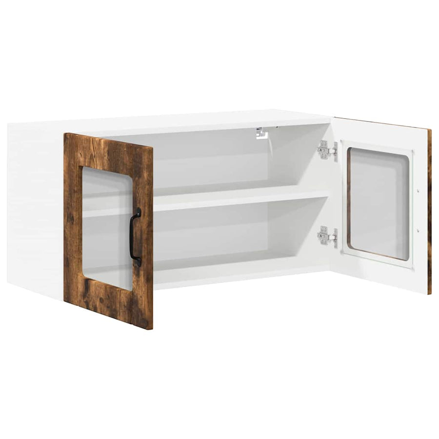 Keukenkast aan de muur met plank Gerookt eiken 80 x 31 x 40 cm