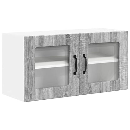 Keukenkast aan de muur met plank Grijs Sonoma 80 x 31 x 40 cm