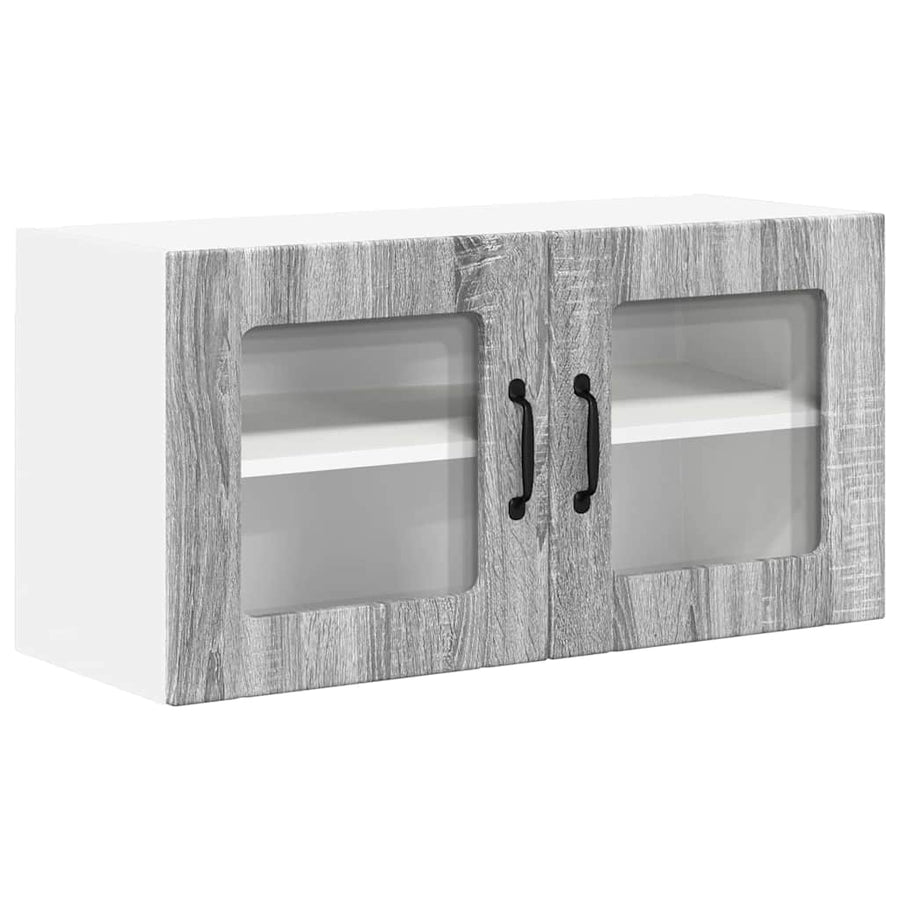 Keukenkast aan de muur met plank Grijs Sonoma 80 x 31 x 40 cm