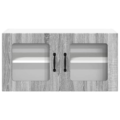 Keukenkast aan de muur met plank Grijs Sonoma 80 x 31 x 40 cm