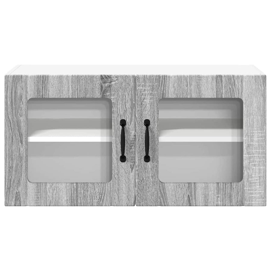 Keukenkast aan de muur met plank Grijs Sonoma 80 x 31 x 40 cm