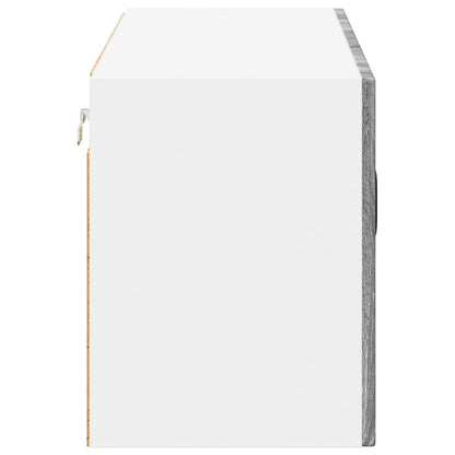 Keukenkast aan de muur met plank Grijs Sonoma 80 x 31 x 40 cm