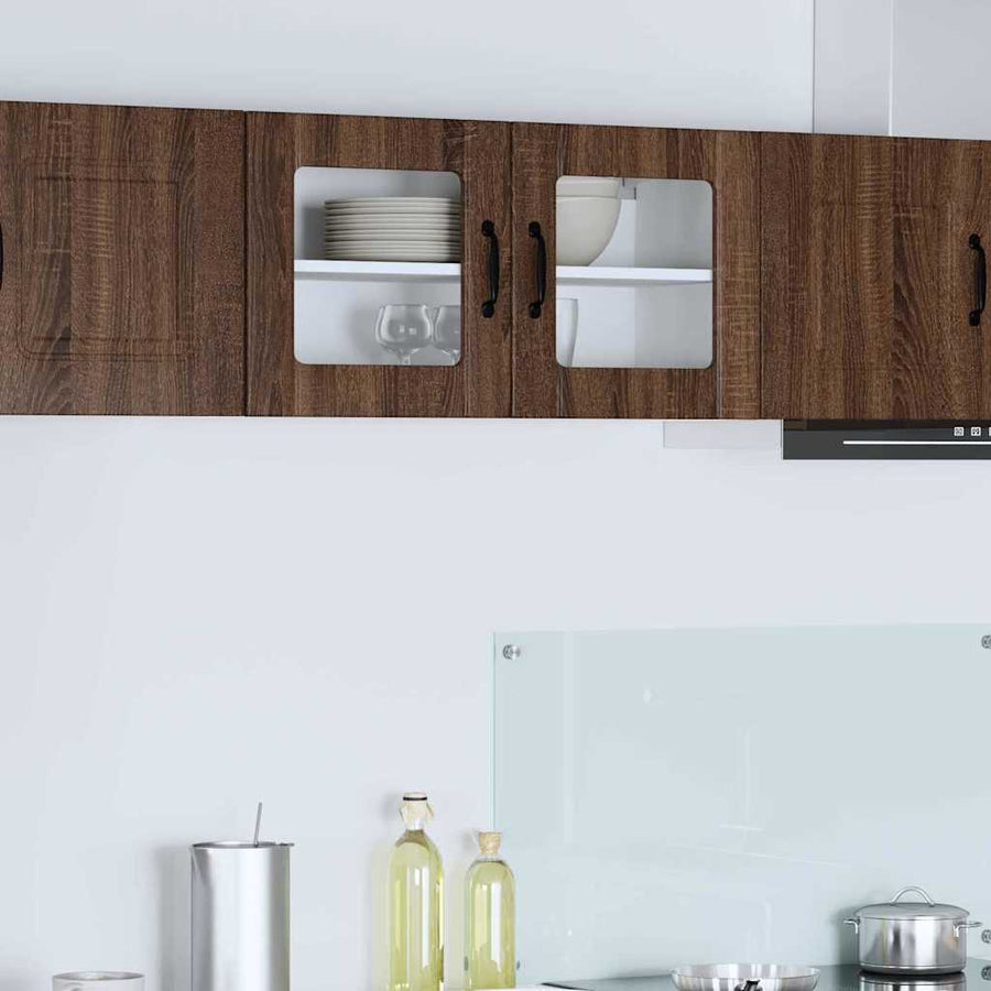 Keukenkast aan de muur Bruin Eiken 80 x 31 x 40 cm Bewerkt hout