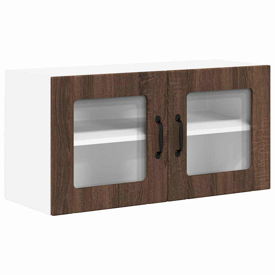 Keukenkast aan de muur Bruin Eiken 80 x 31 x 40 cm Bewerkt hout