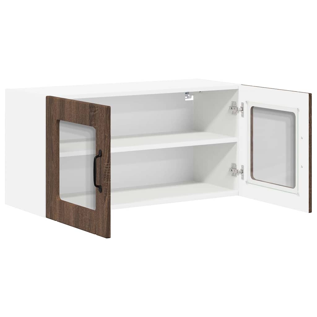 Keukenkast aan de muur Bruin Eiken 80 x 31 x 40 cm Bewerkt hout