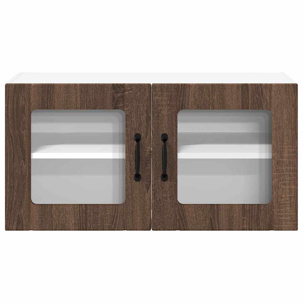 Keukenkast aan de muur Bruin Eiken 80 x 31 x 40 cm Bewerkt hout