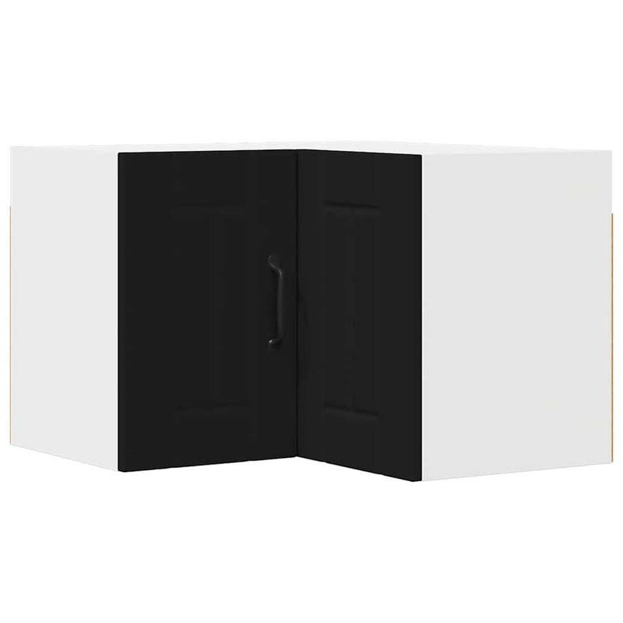 Keukenkast aan de muur Zwart 57 x 57 x 40 cm Bewerkt hout