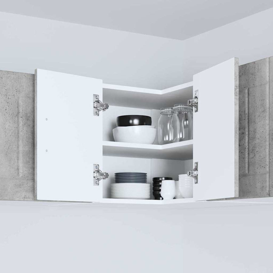 Keukenkast aan de muur Beton Grijs 57 x 57 x 40 cm Bewerkt hout