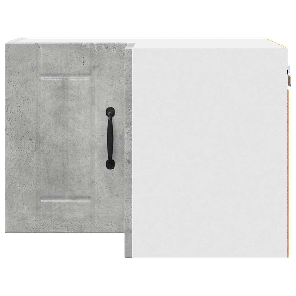 Keukenkast aan de muur Beton Grijs 57 x 57 x 40 cm Bewerkt hout