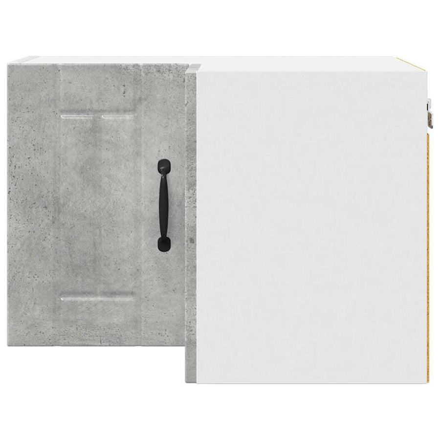 Keukenkast aan de muur Beton Grijs 57 x 57 x 40 cm Bewerkt hout