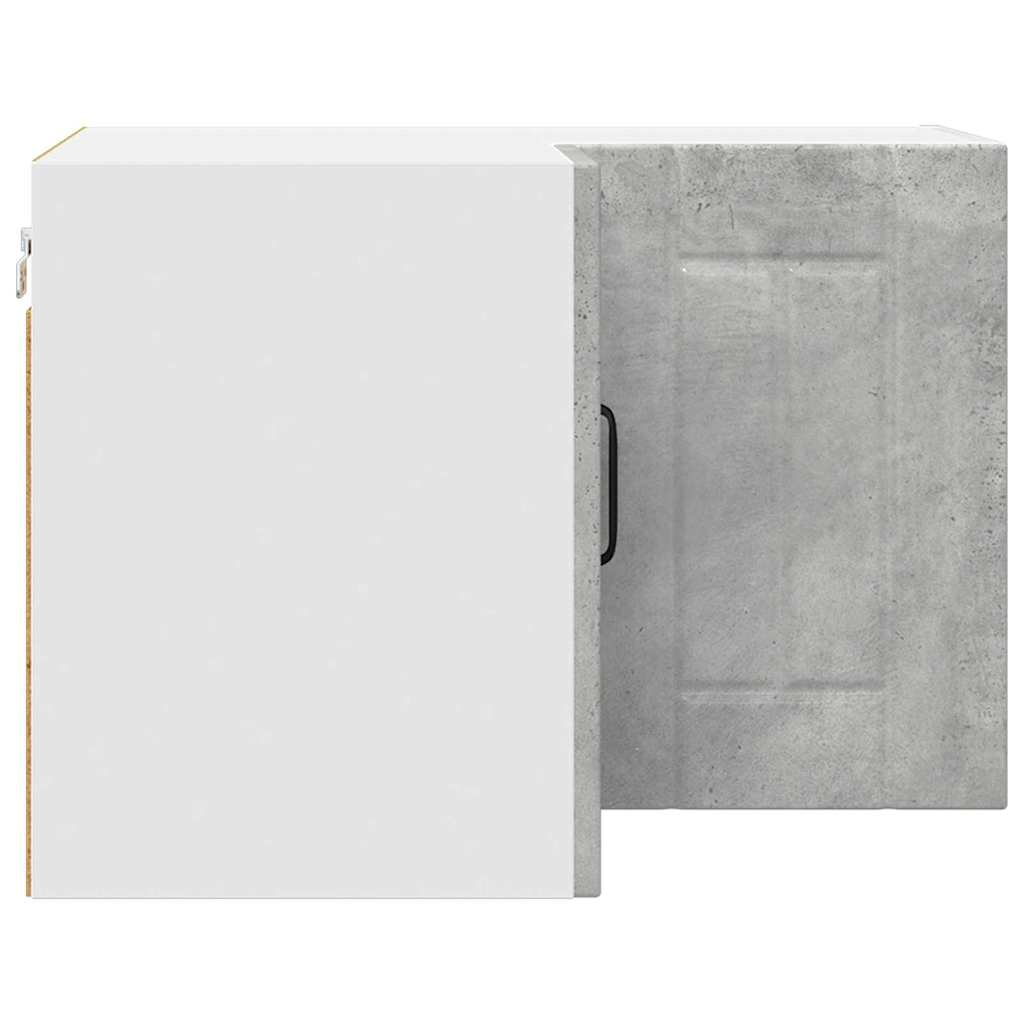 Keukenkast aan de muur Beton Grijs 57 x 57 x 40 cm Bewerkt hout