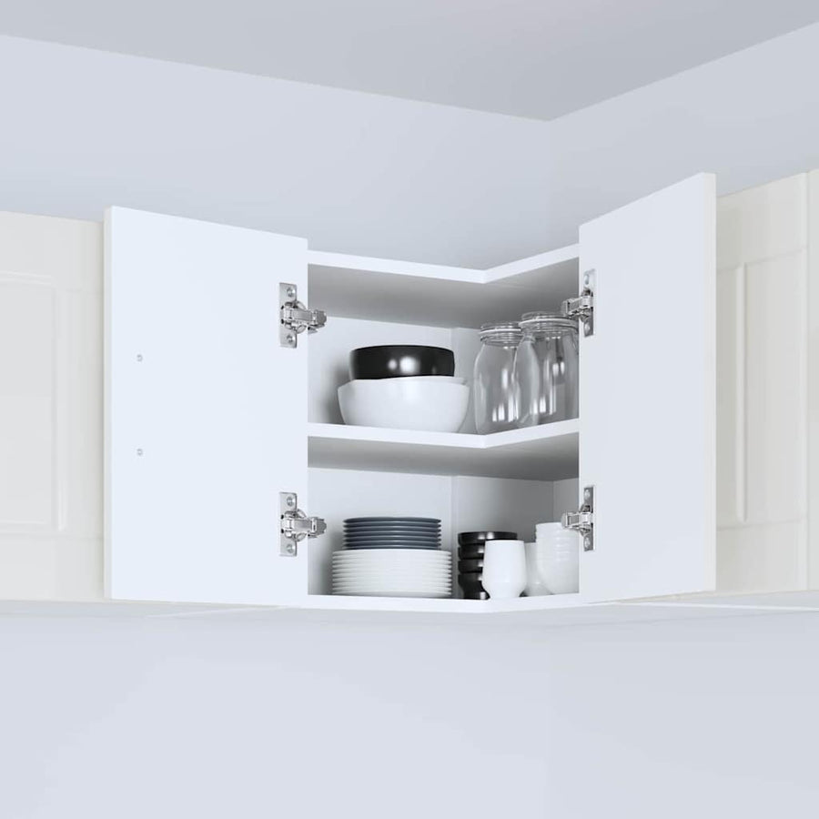 Keukenkast aan de muur met plank Hoogglans wit 57 x 57 x 40 cm