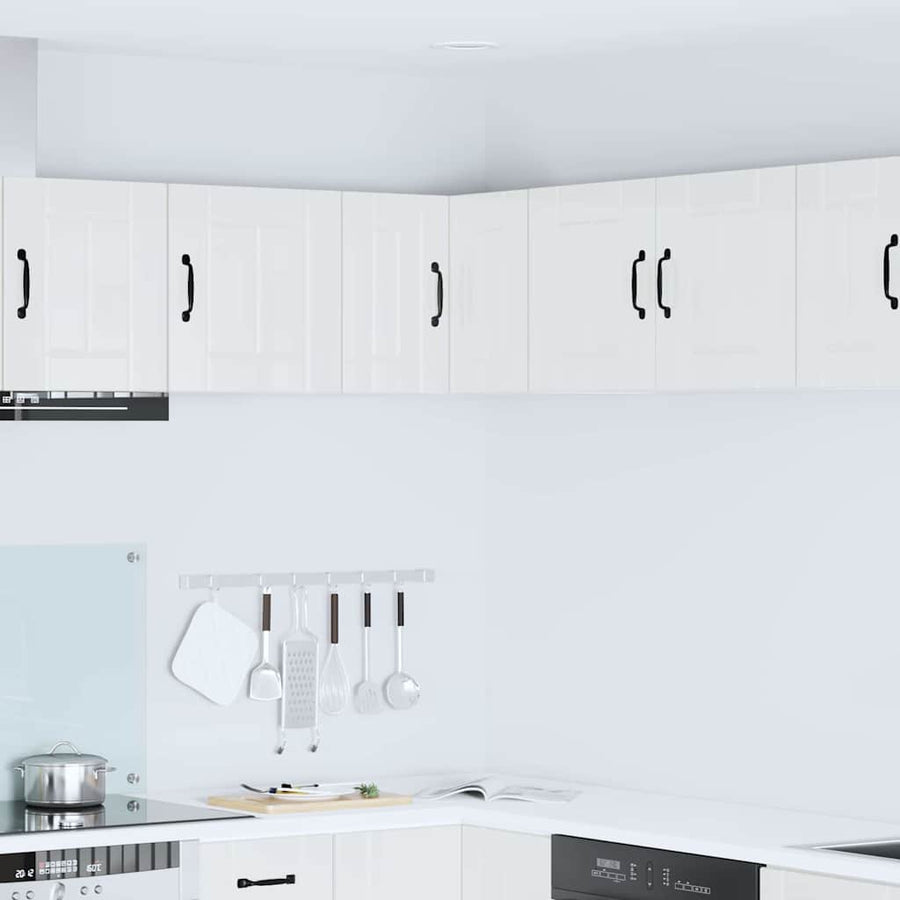 Keukenkast aan de muur met plank Hoogglans wit 57 x 57 x 40 cm