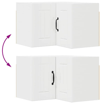 Keukenkast aan de muur met plank Hoogglans wit 57 x 57 x 40 cm