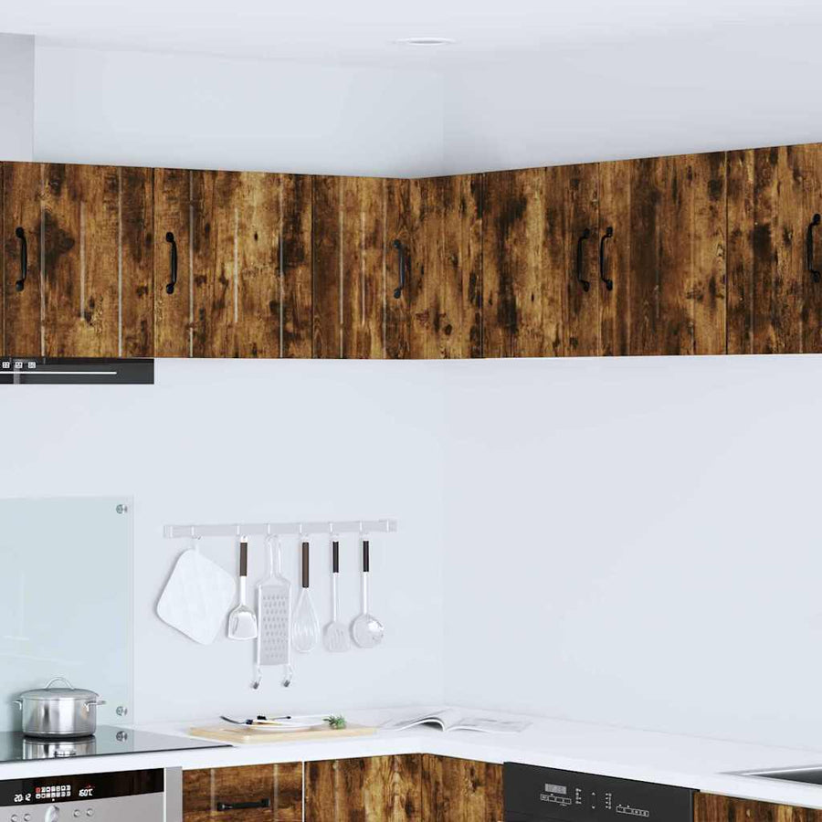 Keukenkast aan de muur met plank Gerookt eiken 57 x 57 x 40 cm