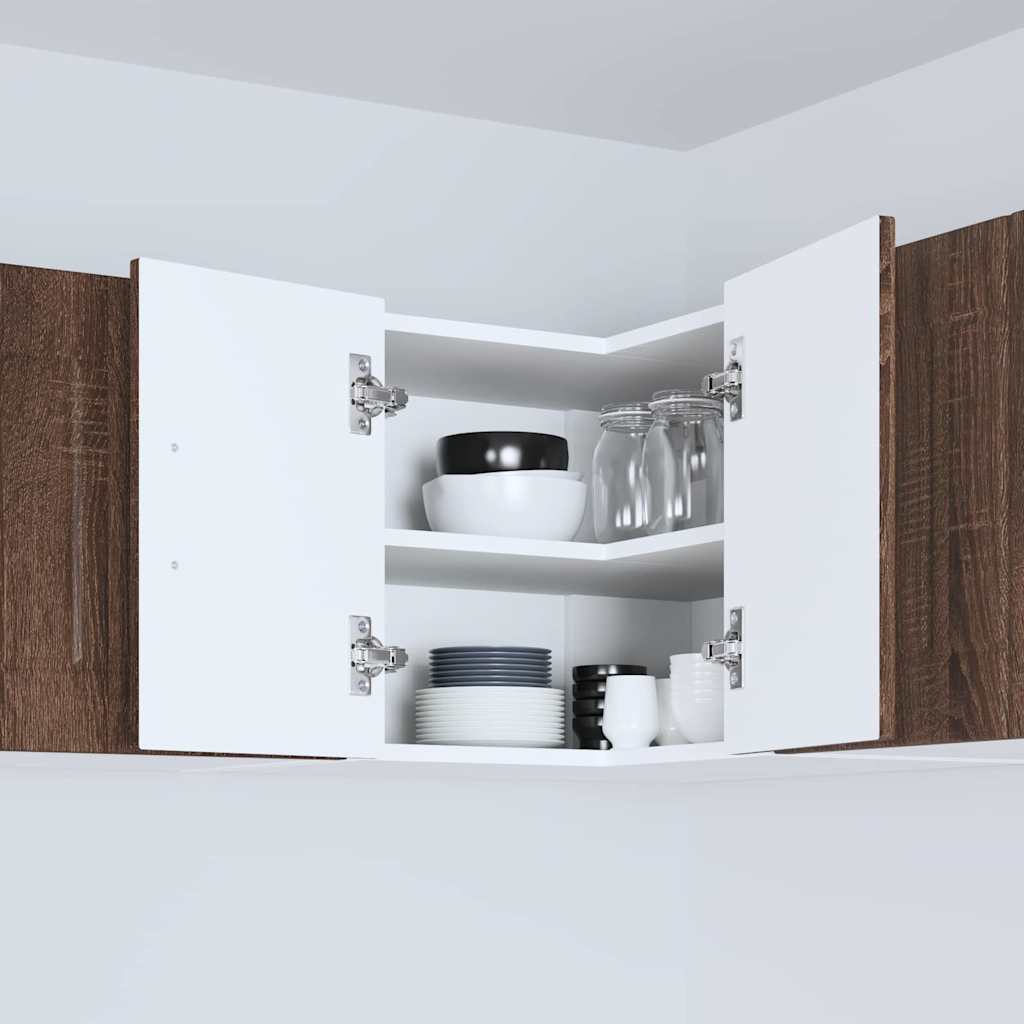 Keukenkast aan de muur Bruin Eiken 57 x 57 x 40 cm Bewerkt hout