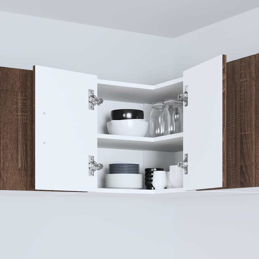Keukenkast aan de muur Bruin Eiken 57 x 57 x 40 cm Bewerkt hout