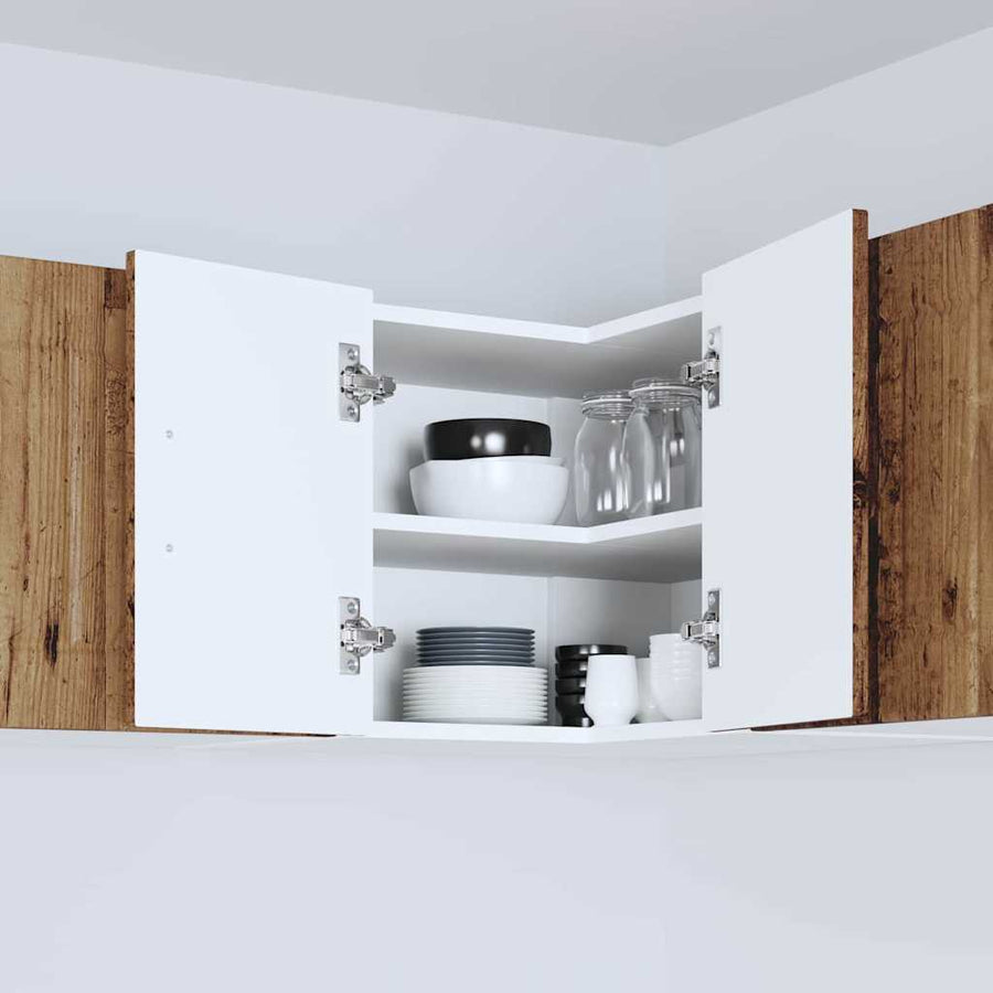 Keukenkast aan de muur Oud Hout 57 x 57 x 40 cm Bewerkt hout