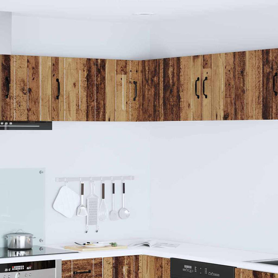 Keukenkast aan de muur Oud Hout 57 x 57 x 40 cm Bewerkt hout