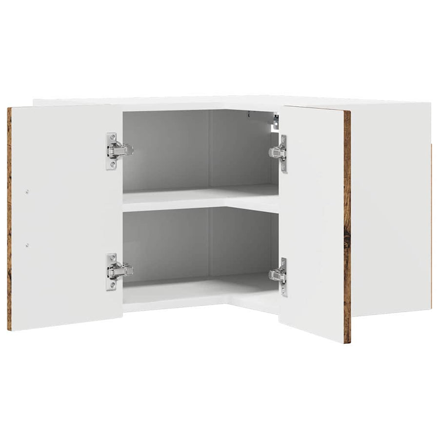 Keukenkast aan de muur Oud Hout 57 x 57 x 40 cm Bewerkt hout