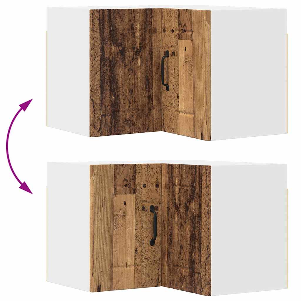 Keukenkast aan de muur Oud Hout 57 x 57 x 40 cm Bewerkt hout