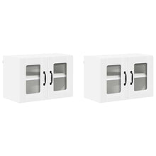 Keukenkast aan de muur 2 pcs Wit 60 x 31 x 40 cm Bewerkt hout