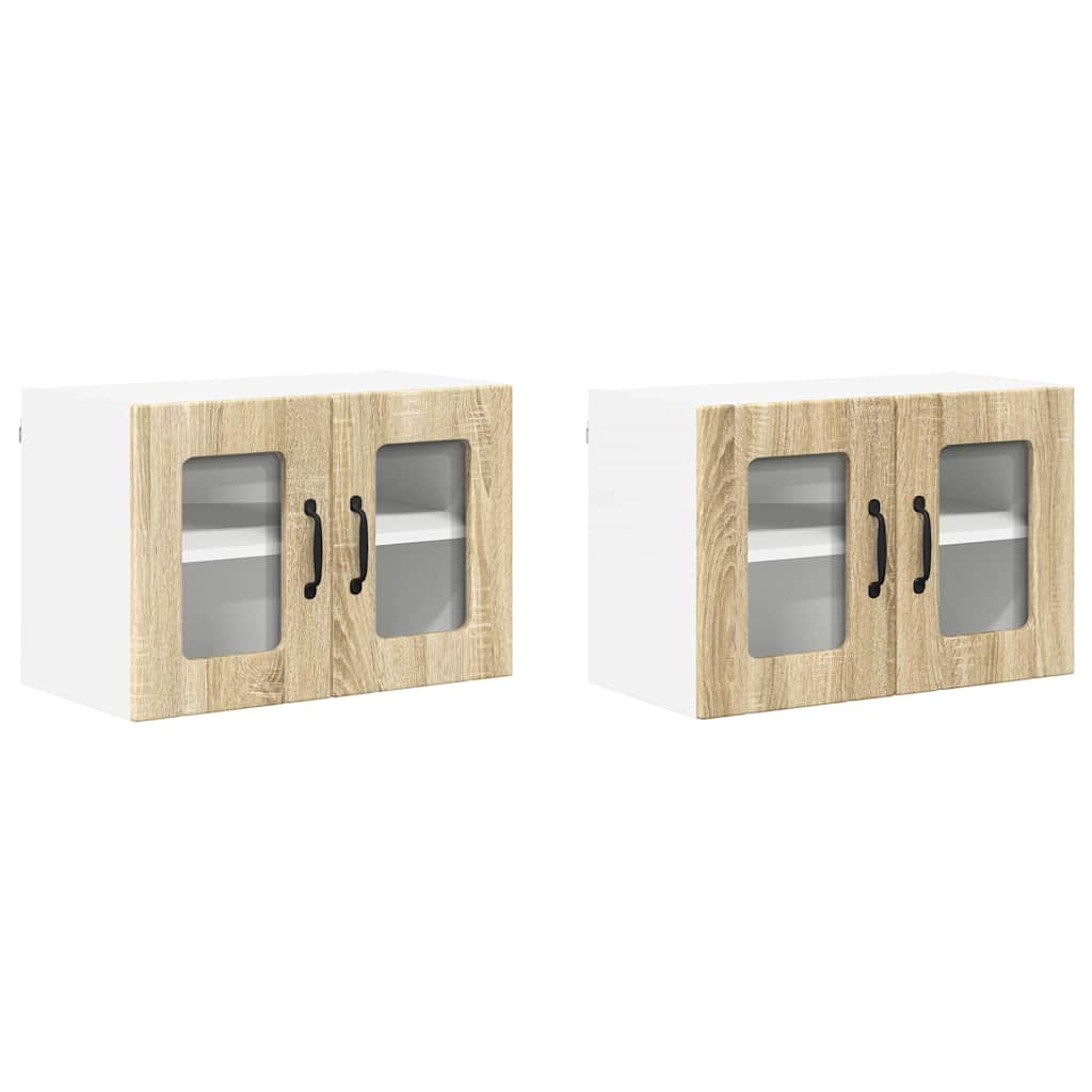 Keukenkast aan de muur 2 pcs Sonoma Eiken 60 x 31 x 40 cm