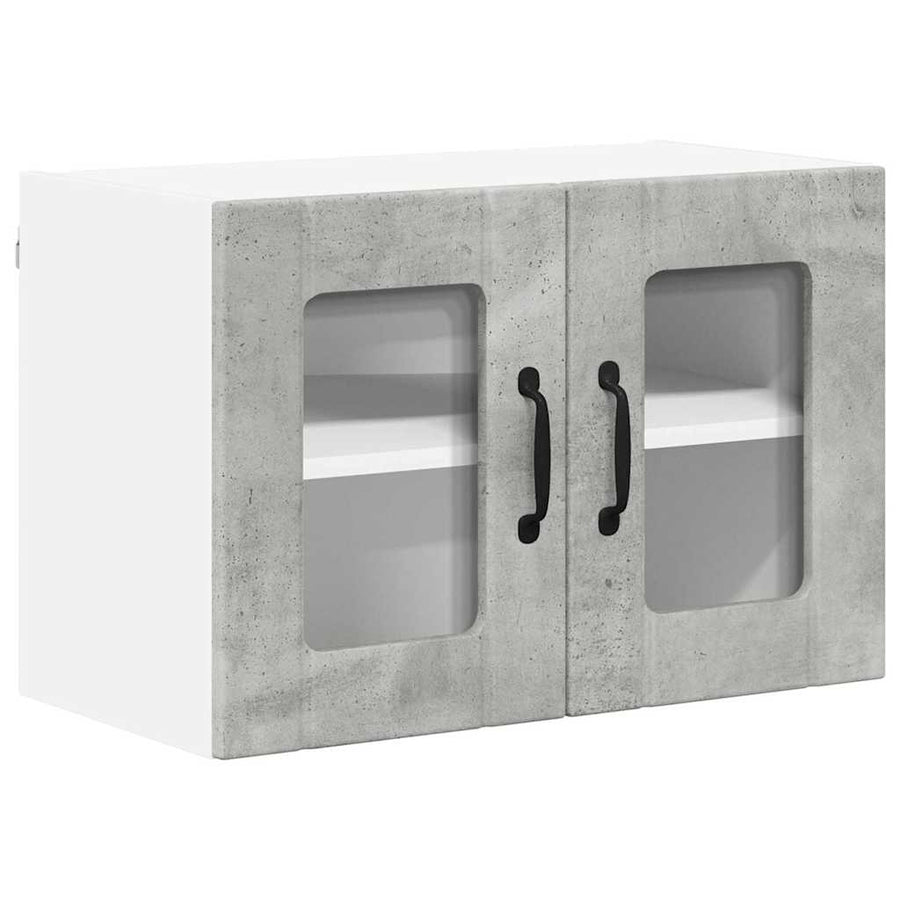 Keukenkast aan de muur Beton Grijs 60 x 31 x 40 cm Bewerkt hout