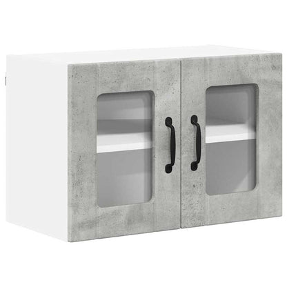 Keukenkast aan de muur 2 pcs Beton Grijs 60 x 31 x 40 cm