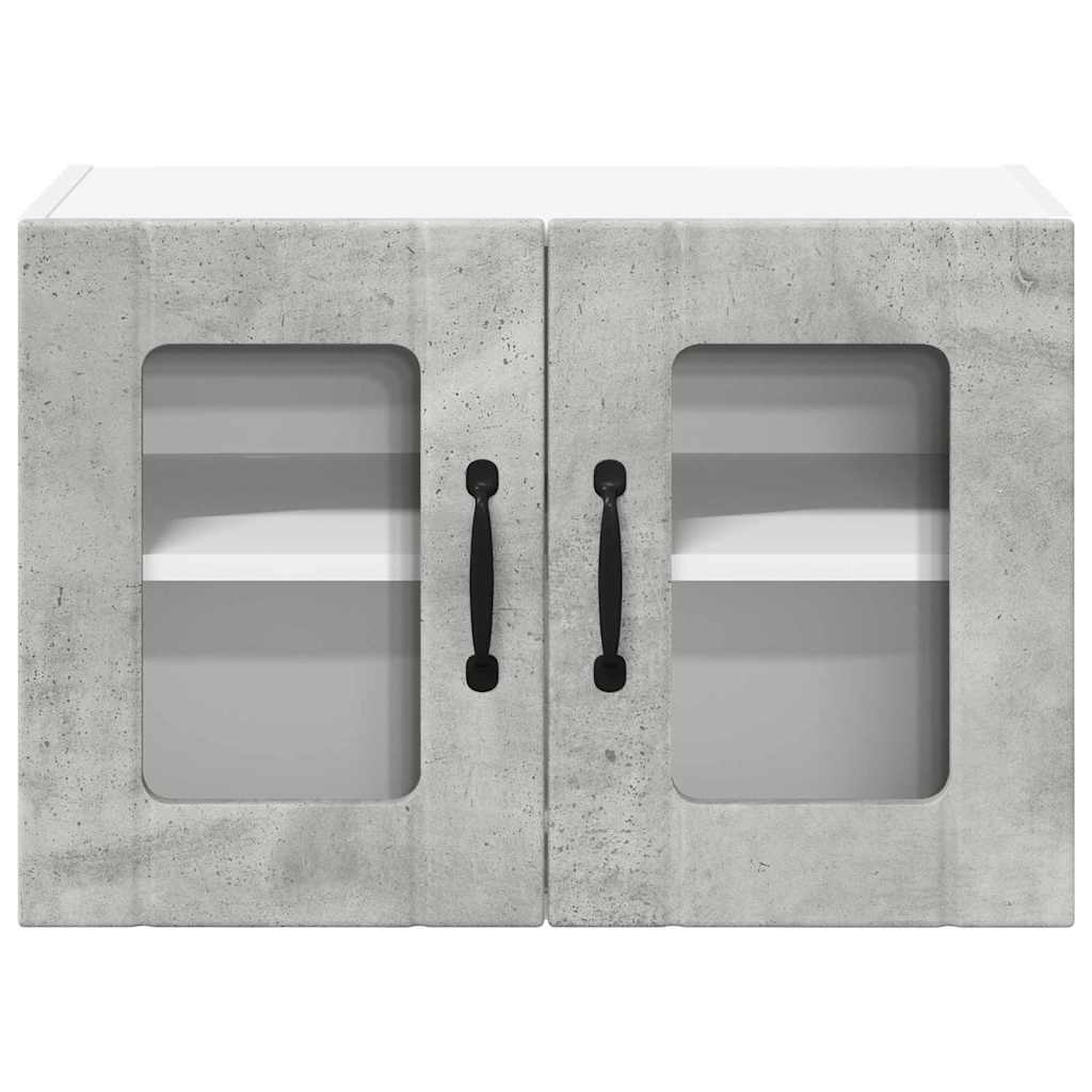 Keukenkast aan de muur 2 pcs Beton Grijs 60 x 31 x 40 cm