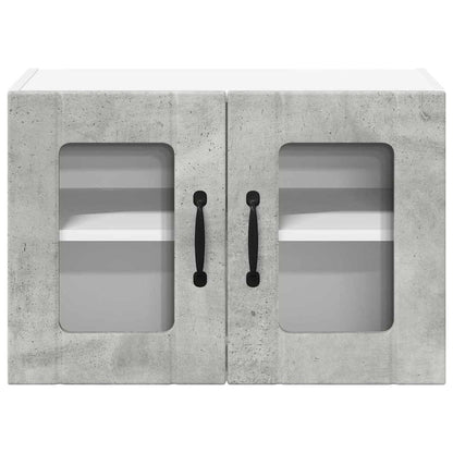 Keukenkast aan de muur 2 pcs Beton Grijs 60 x 31 x 40 cm