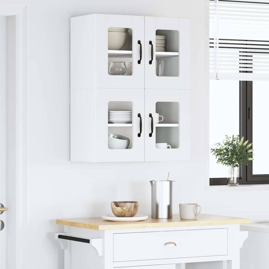 Keukenkast aan de muur met plank Hoogglans wit 60 x 31 x 40 cm