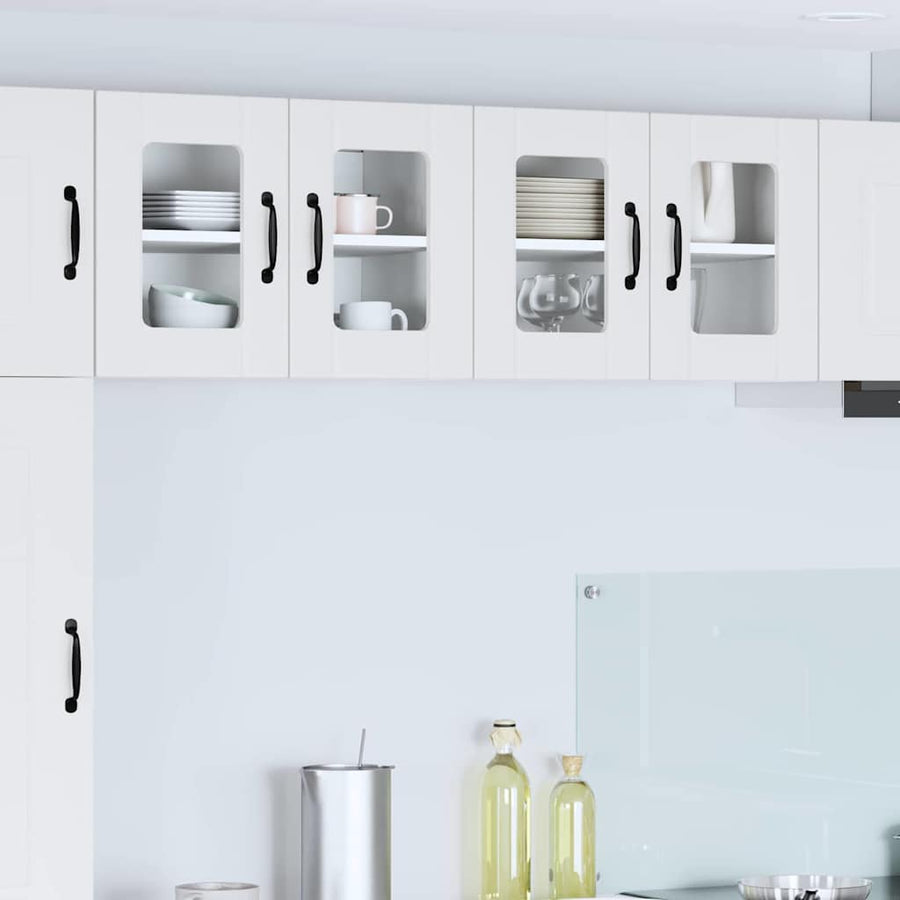 Keukenkast aan de muur 2 pcs Hoogglans wit 60 x 31 x 40 cm