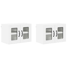 Keukenkast aan de muur 2 pcs Hoogglans wit 60 x 31 x 40 cm