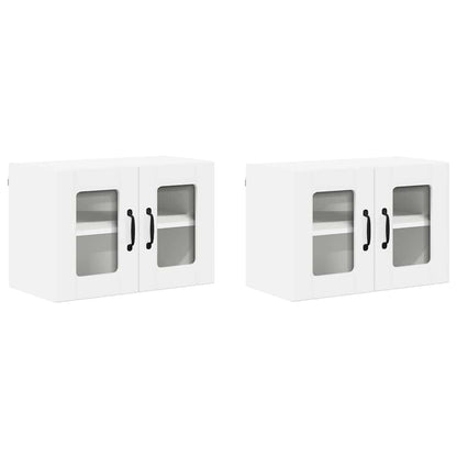 Keukenkast aan de muur 2 pcs Hoogglans wit 60 x 31 x 40 cm