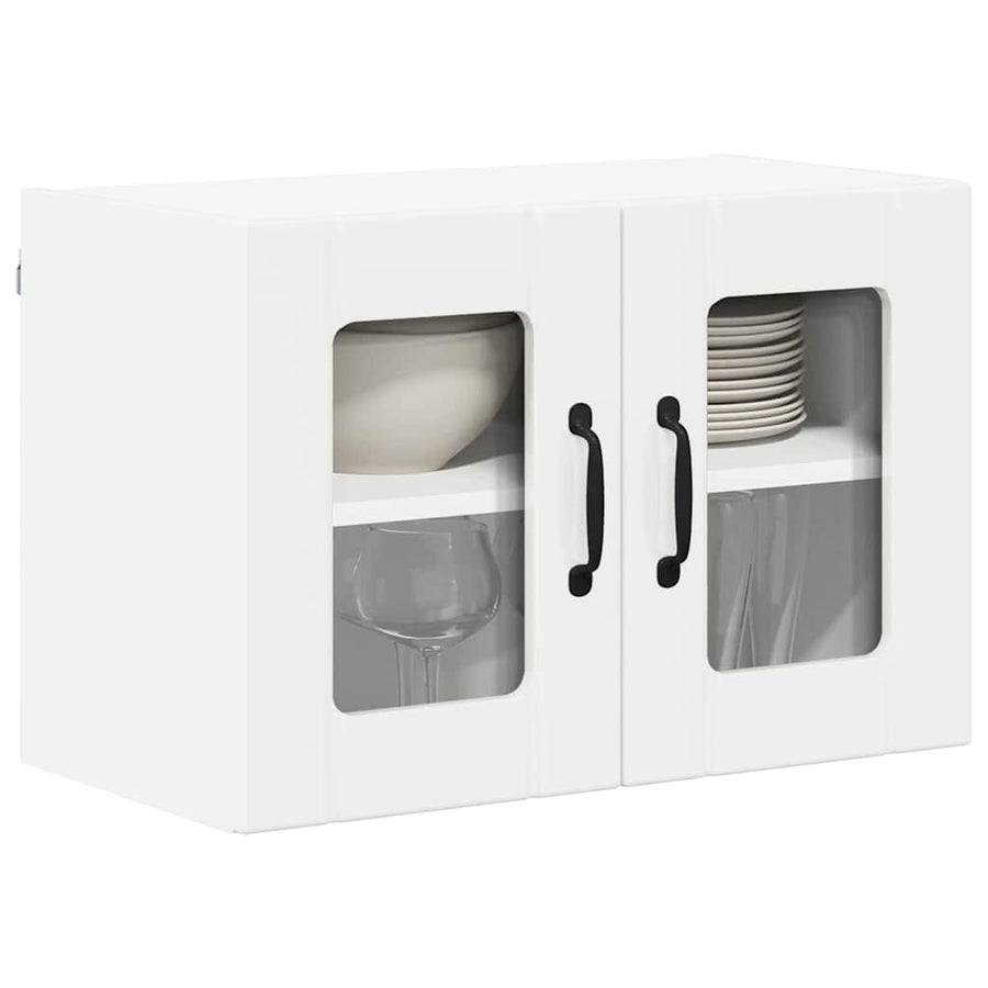Keukenkast aan de muur 2 pcs Hoogglans wit 60 x 31 x 40 cm