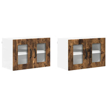 Keukenkast aan de muur 2 pcs Gerookt eiken 60 x 31 x 40 cm