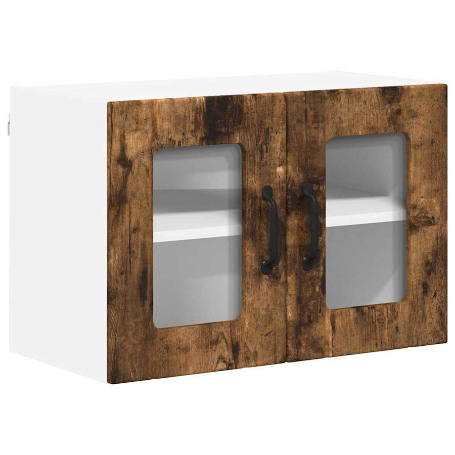 Keukenkast aan de muur 2 pcs Gerookt eiken 60 x 31 x 40 cm