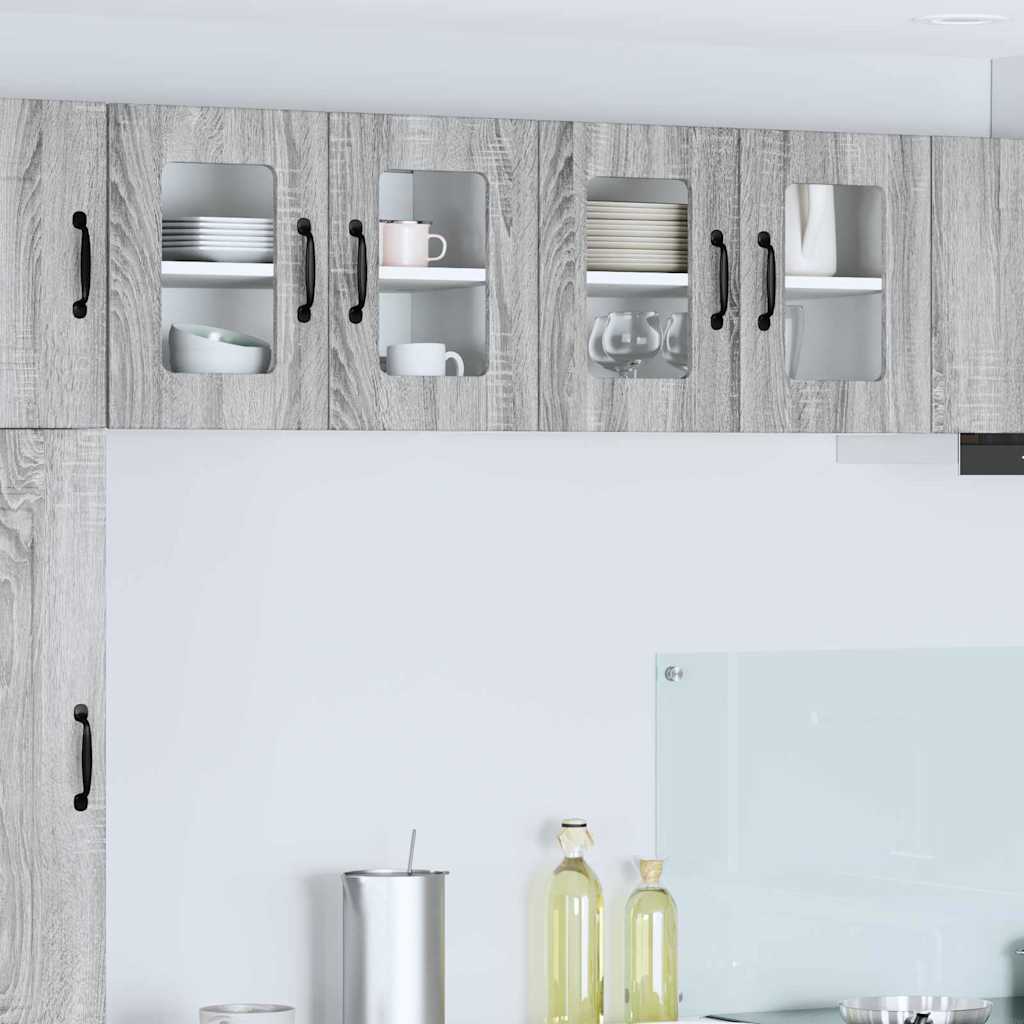 Keukenkast aan de muur met plank Grijs Sonoma 60 x 31 x 40 cm