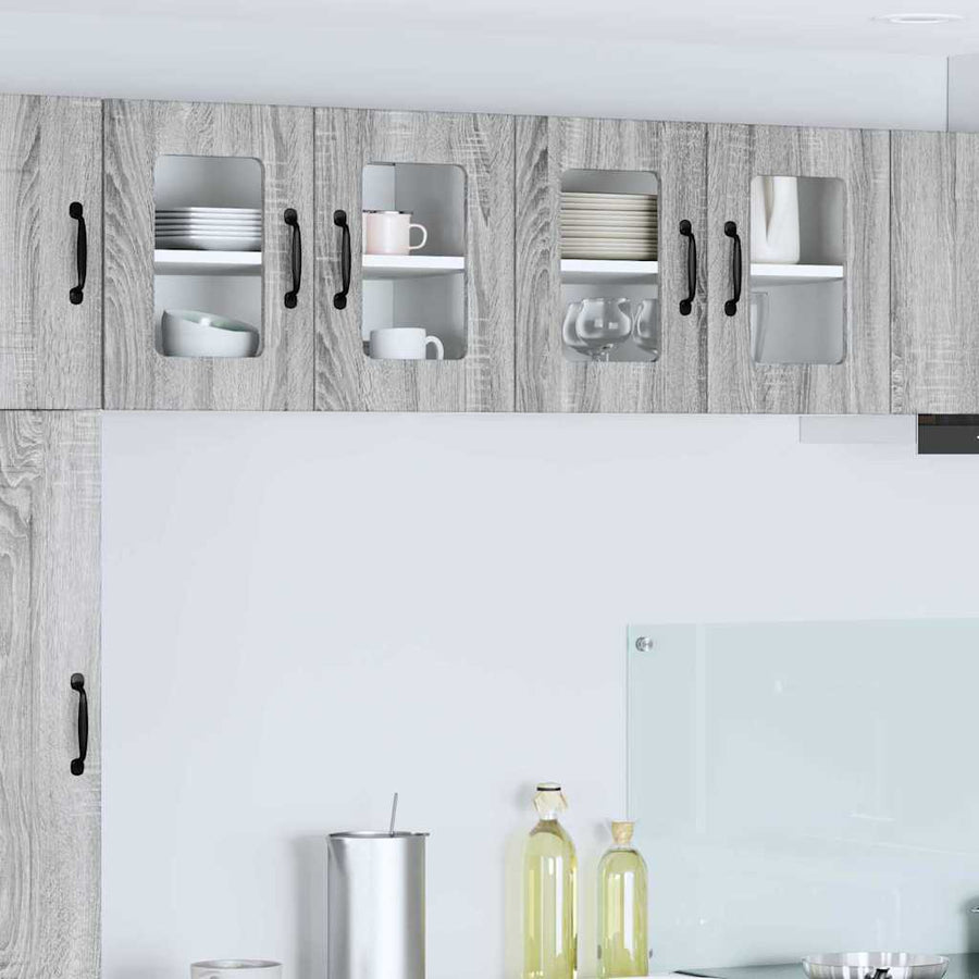 Keukenkast aan de muur met plank Grijs Sonoma 60 x 31 x 40 cm